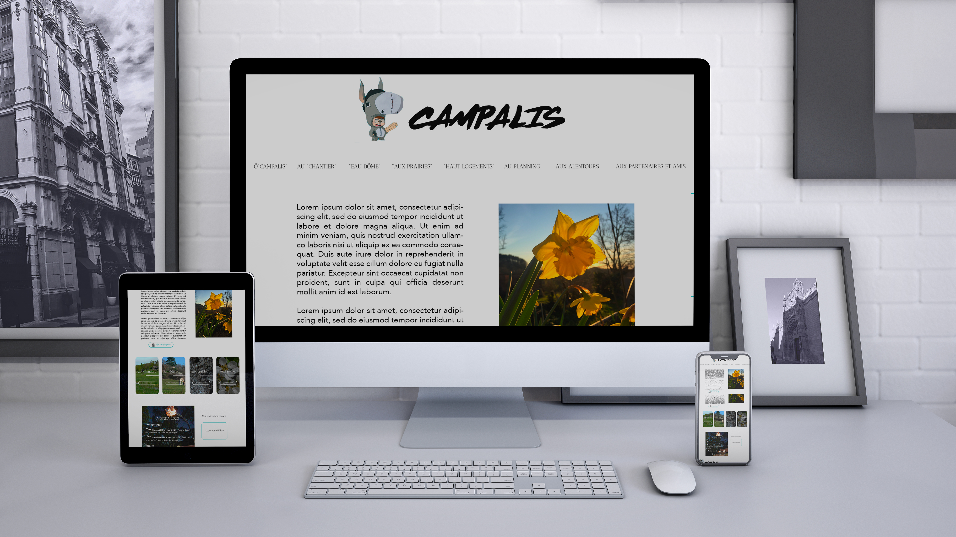 mockup du site campalis