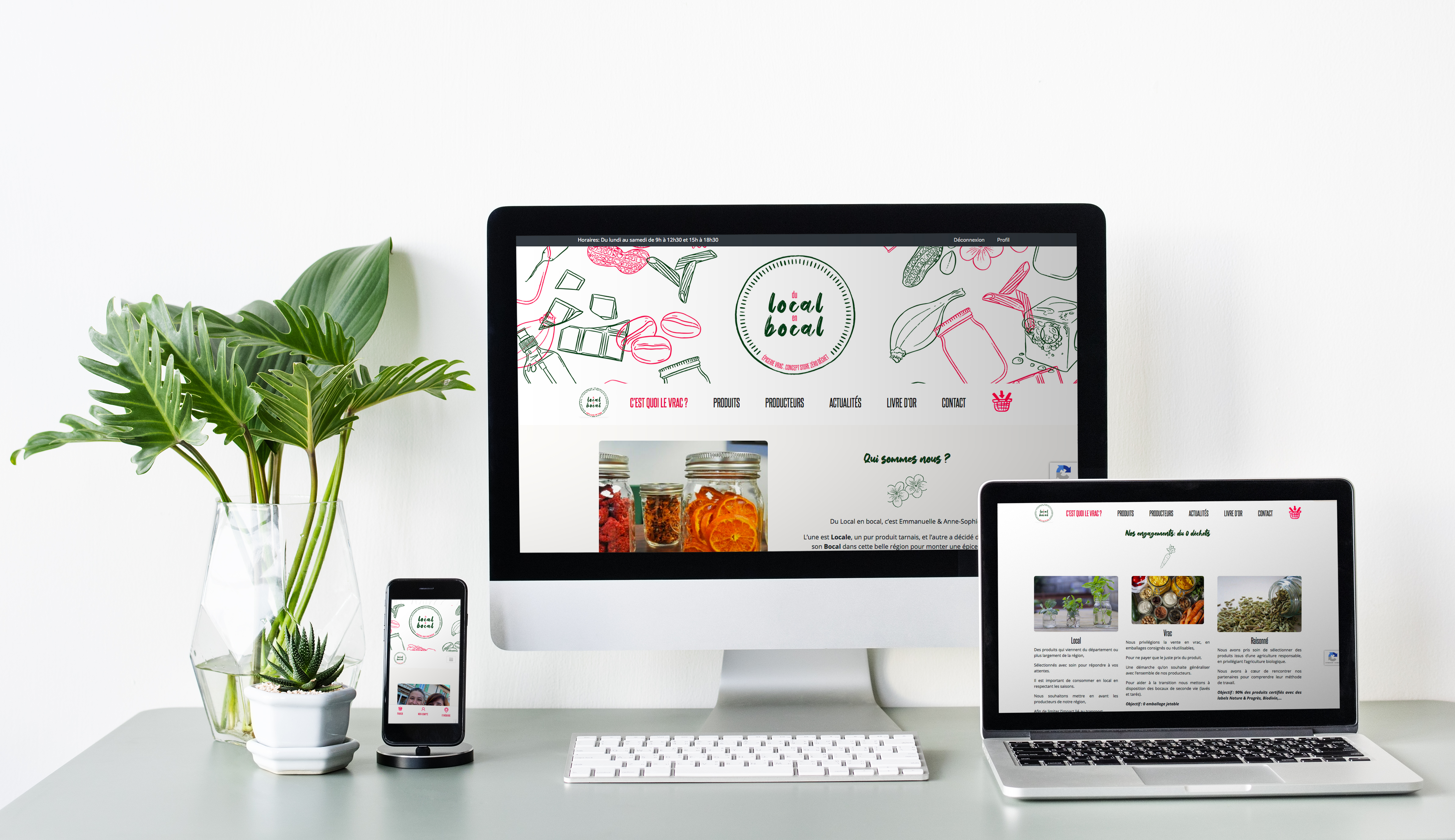 Mockup Du local en bocal