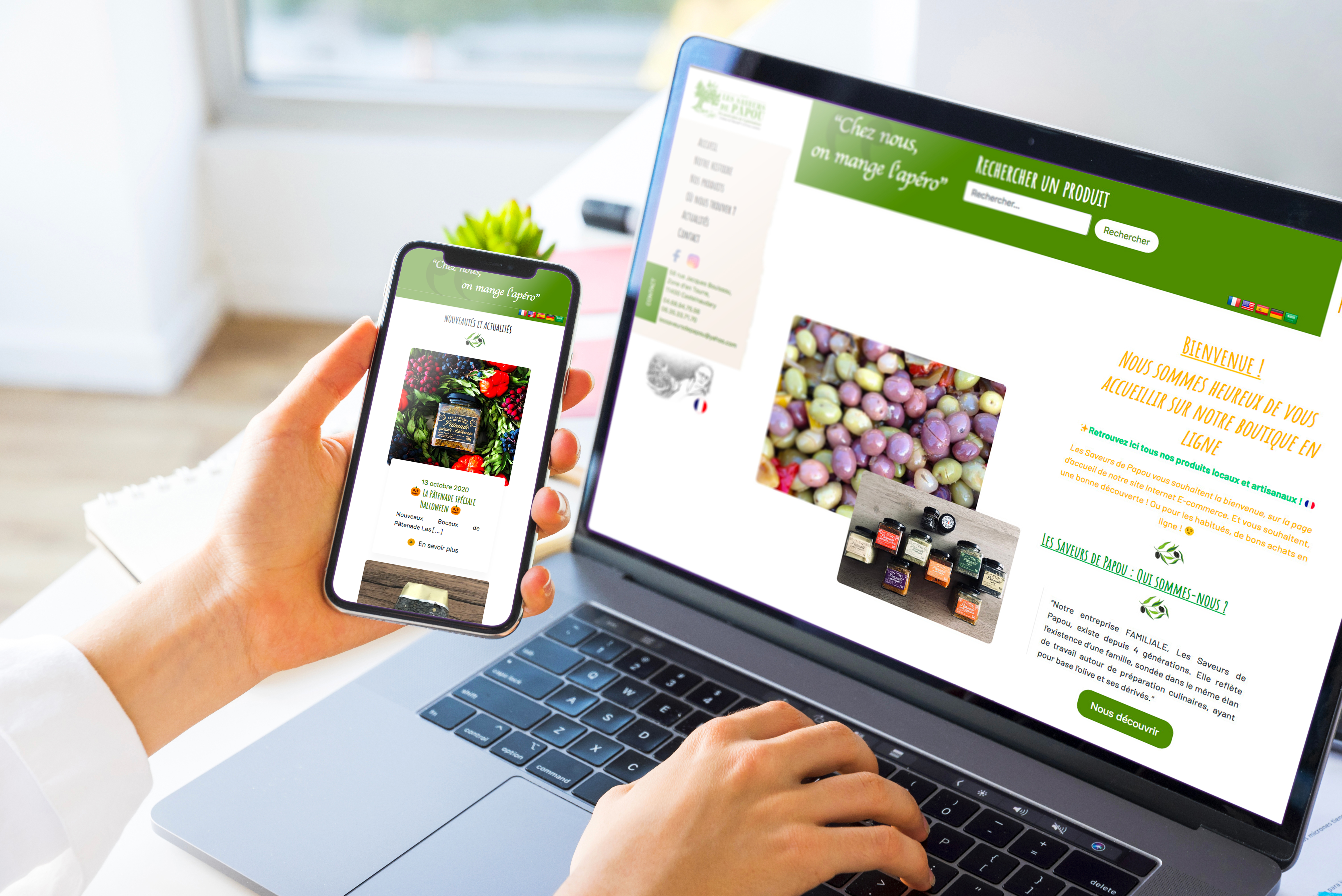 Mockup Saveurs de papou