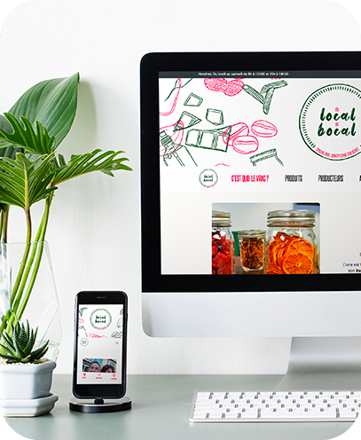 Site internet Du local en bocal