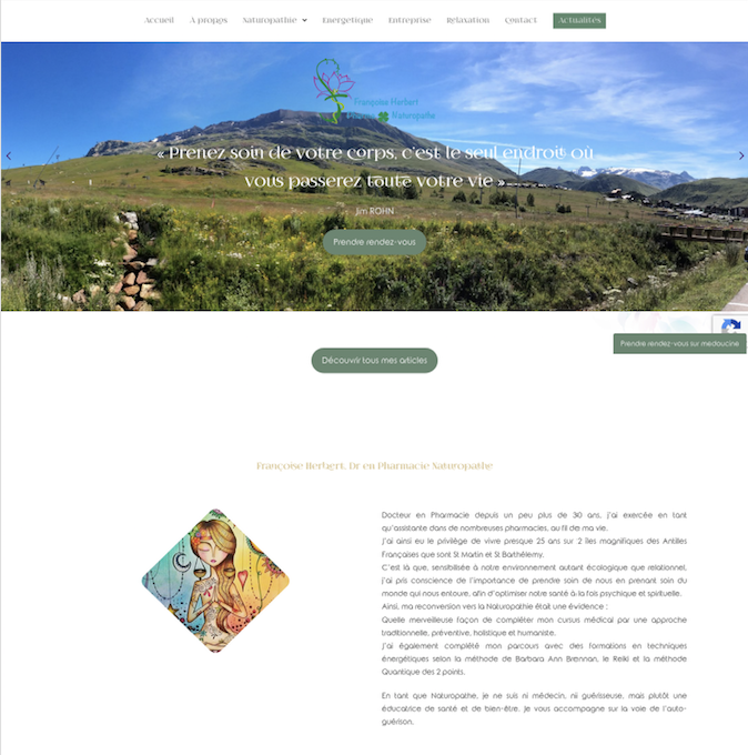 mockup du site naturopathie